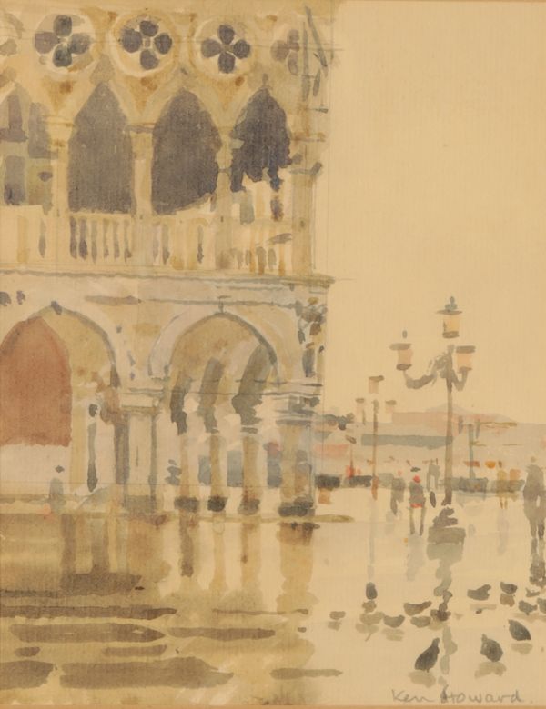*KEN HOWARD (1932-2022) 'Wet Morning, Venice'