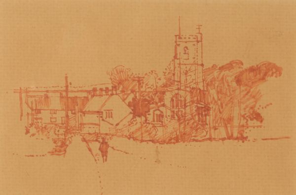 *KEN HOWARD (1932-2022) A view of Donyatt Village, Somerset