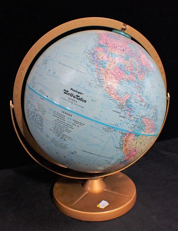 A REPLOGLE 'WORLD NATION SERIES' GLOBE