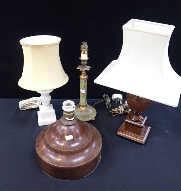 FOUR TABLE LAMPS