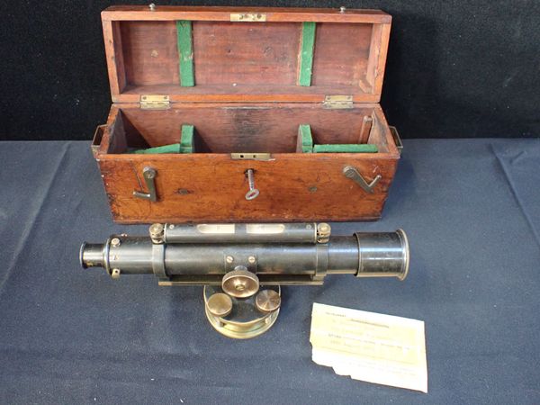 A VINTAGE THEODOLITE, OR 'FOUR SCREW LEVEL'