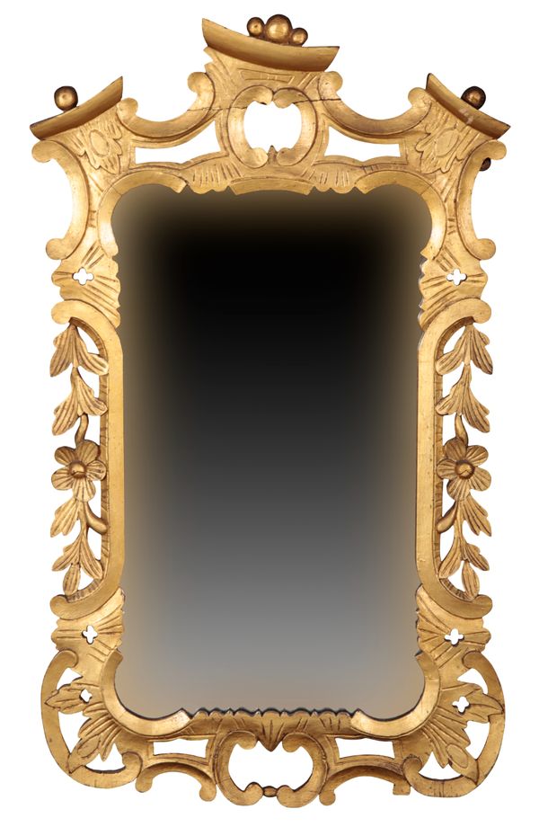 A GILTWOOD MIRROR