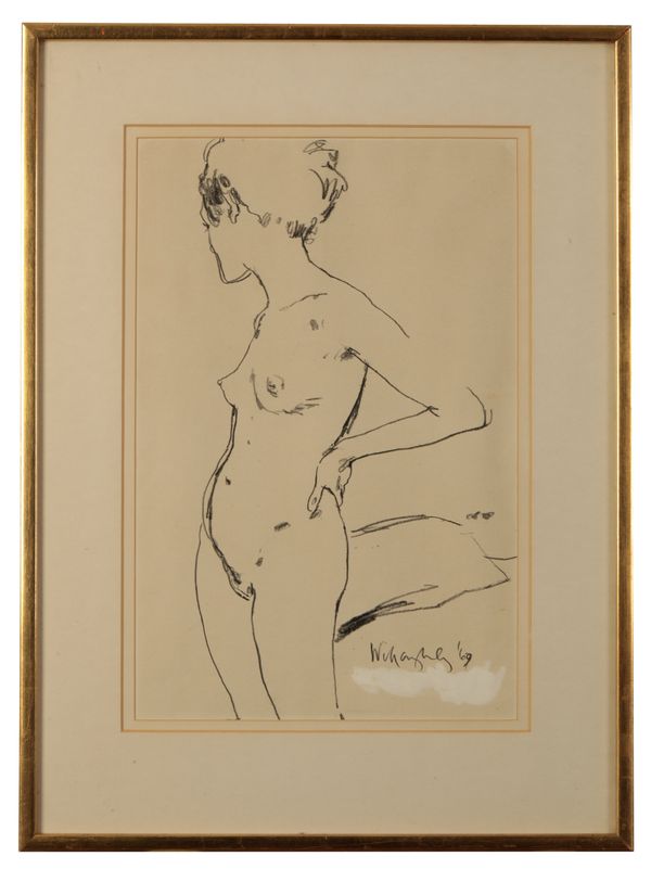 *TREVOR WILLOUGHBY (1926-1995) Female nude study