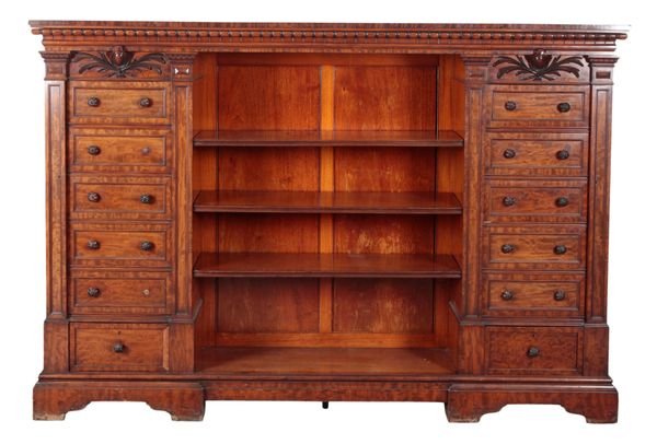 A VICTORIAN MAHOGANY BOOKCASE