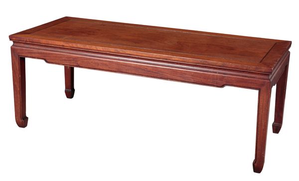 A CHINESE HARDWOOD LOW TABLE