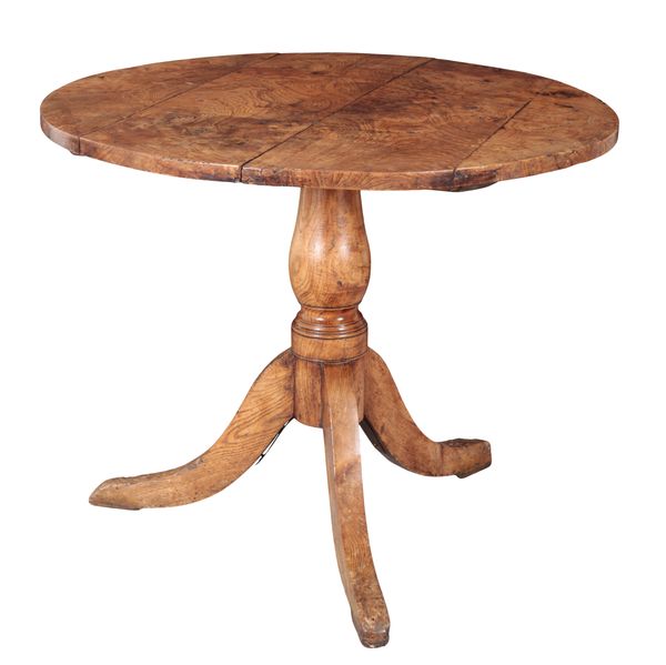 AN ELM TRIPOD TABLE