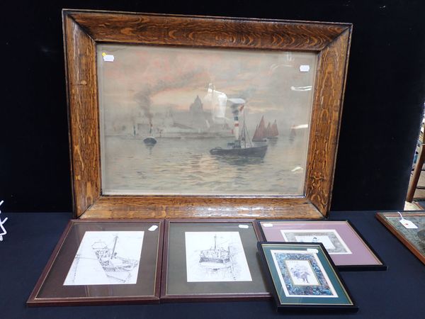 A. Y. WHISHAW: TUGS ON THE MERSEY,LIVERPOOL