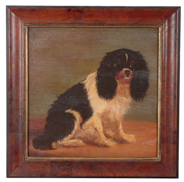 ENGLISH SCHOOL, 20TH CENTURY A naïve portrait of a spaniel