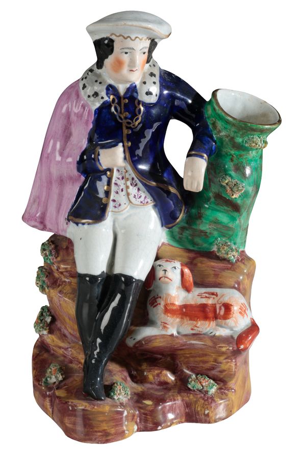 A VICTORIAN STAFFORDSHIRE POTTERY FIGURE, PRINCE ALFRED