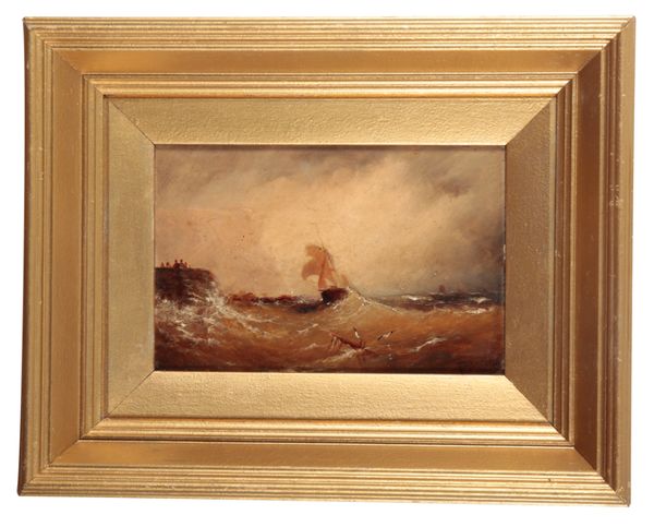 EARLY 20TH CENTURY, ENGLISH SCHOOL A fishing boat in stormy seas