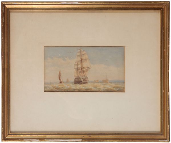 ENGLISH SCHOOL, 19TH CENTURY Ships of the line