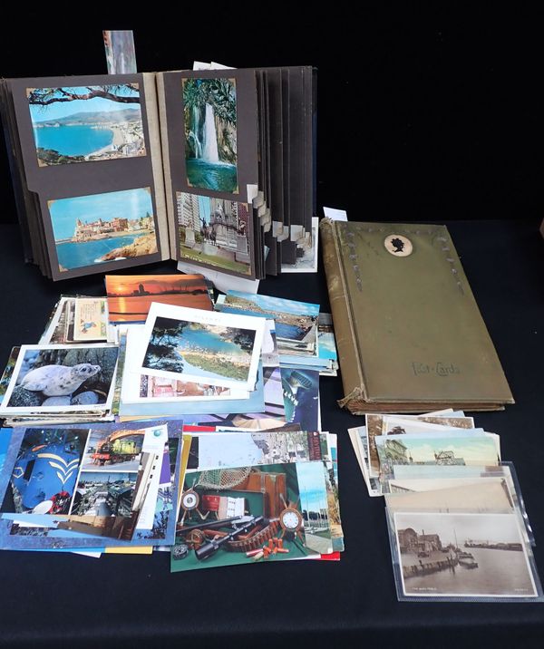 POSTCARD ALBUMS AND LOOSE CARDS