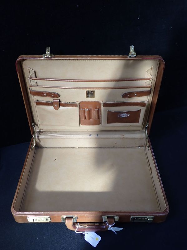 A BIBA  LEATHER BRIEFCASE