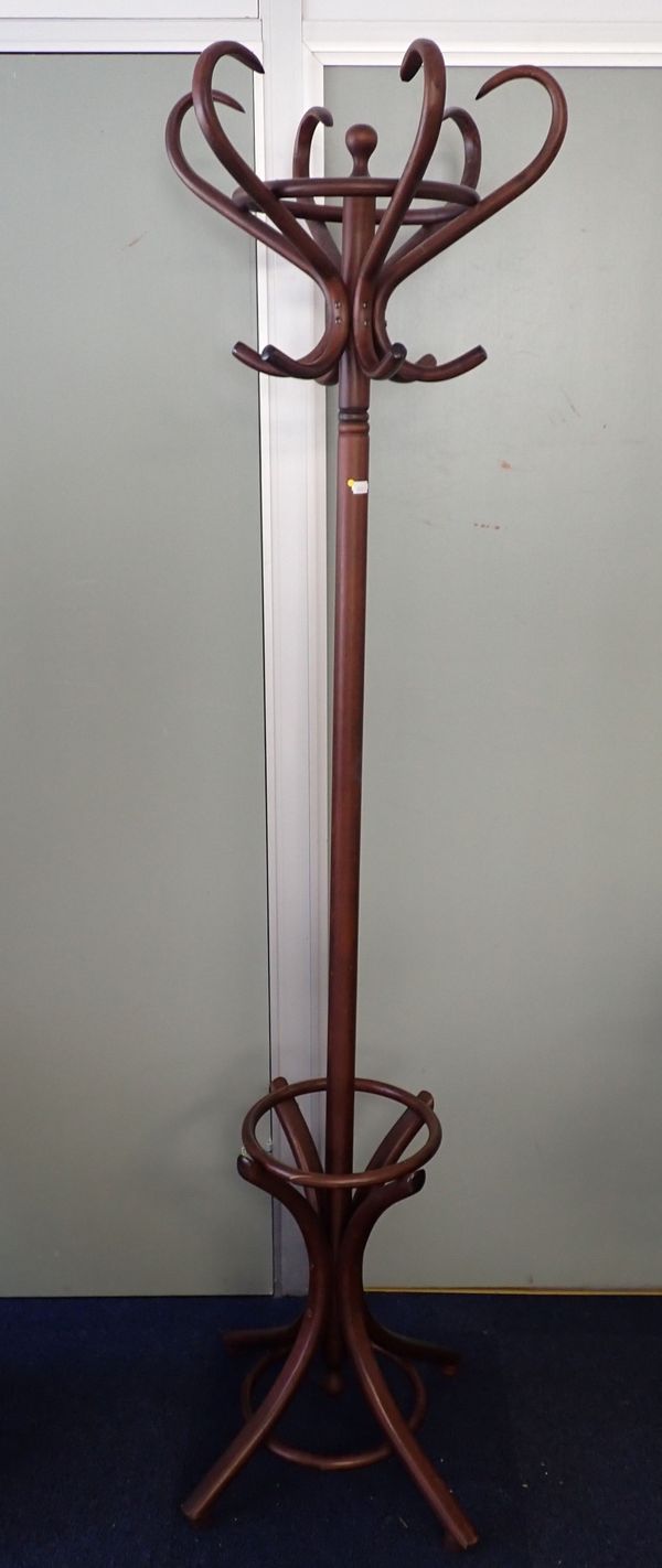 A BENTWOOD HAT STAND