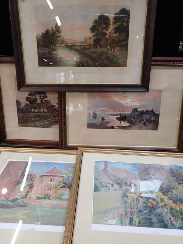 THREE EARLY 20th CENTURY PRINTS IN CONTEMPORARY FRAMES