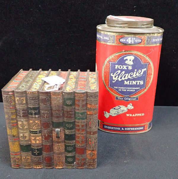 A HUNTLEY & PALMER'S BOOK FORM BISCUIT TIN