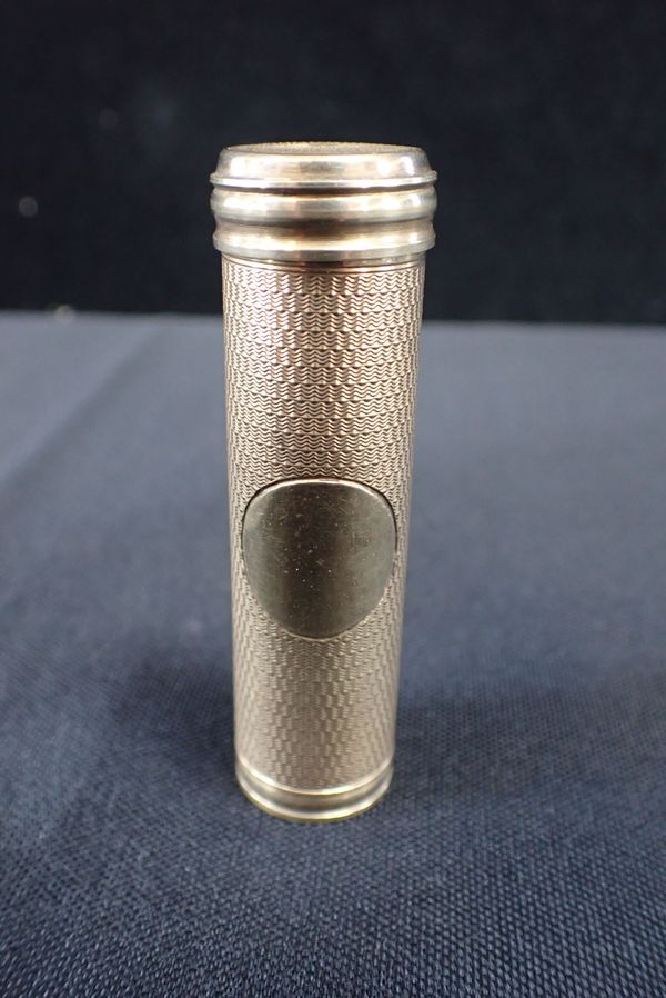 A VICTORIAN SILVER-GILT SHAVING BRUSH