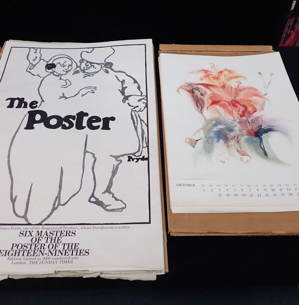 A PART SET OF 'MASTERS OF THE POSTER OF THE EIGHTEEN-NINETIES'