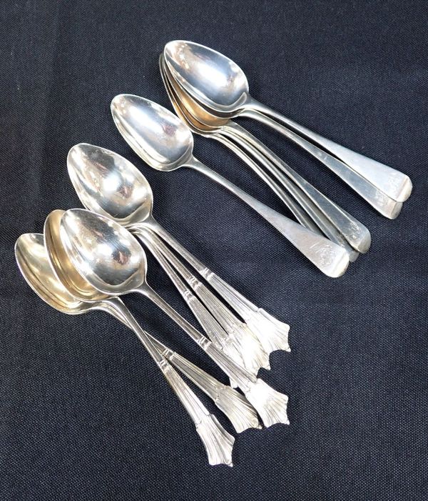 SIX OLD ENGLISH SILVER TEASPOONS