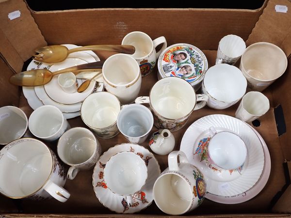 A COLLECTION OF ROYAL COMMEMORATIVE CERAMICS