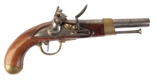 A CONTINENTAL FLINTLOCK SERVICE PISTOL