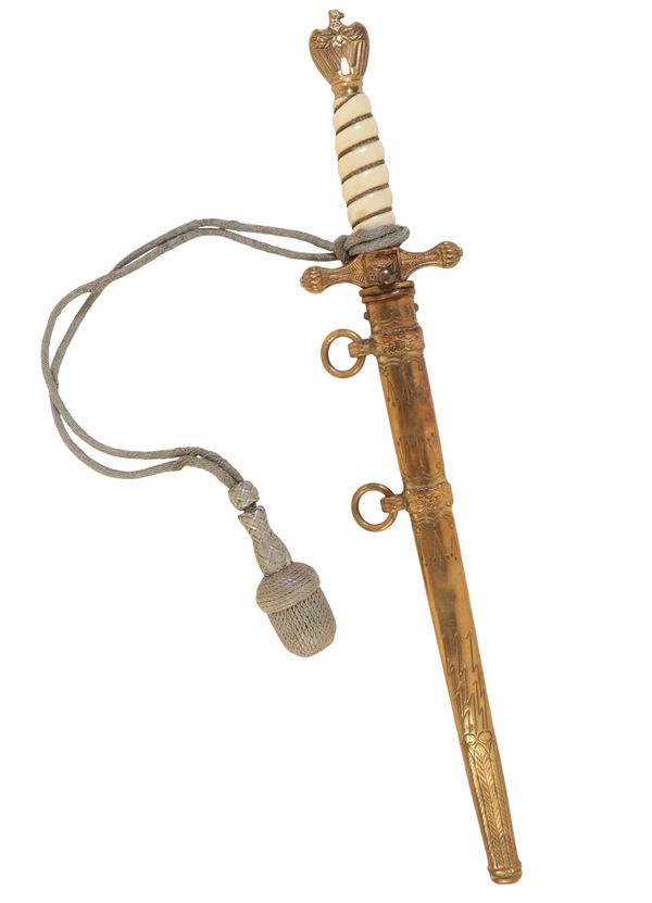 A KRIEGSMARINE DAGGER BY CARL EICKHORN WITH KNOT