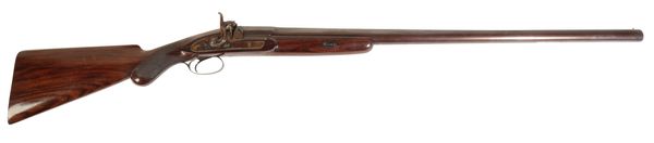 A 19TH CENTURY PERCUSSION SPORTING RIFLE