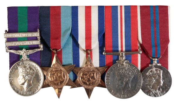 THE GROUP OF FIVE AWARDED TO MAJOR D C ATKINSON 4/7TH DRAGOON GUARDS