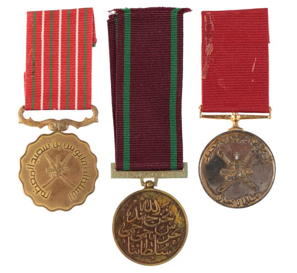 OMAN. THREE MEDALS