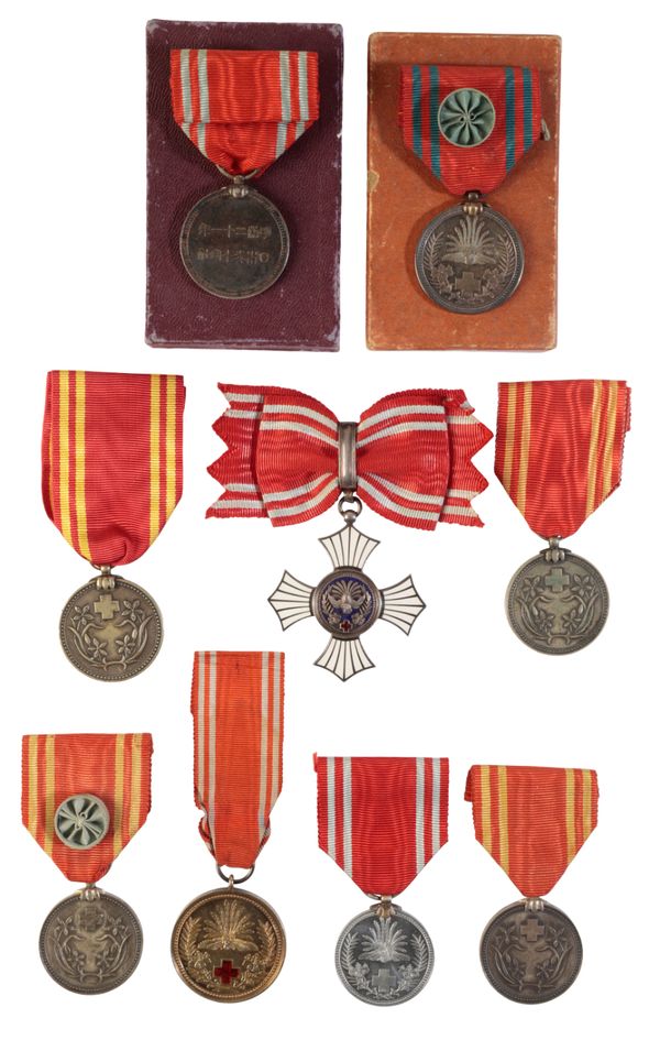 JAPAN. A COLLECTION OF IMPERIAL RED CROSS SOCIETY AWARDS