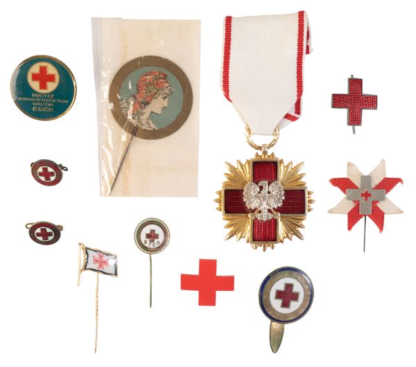 A COLLECTION OF RED CROSS AWARDS