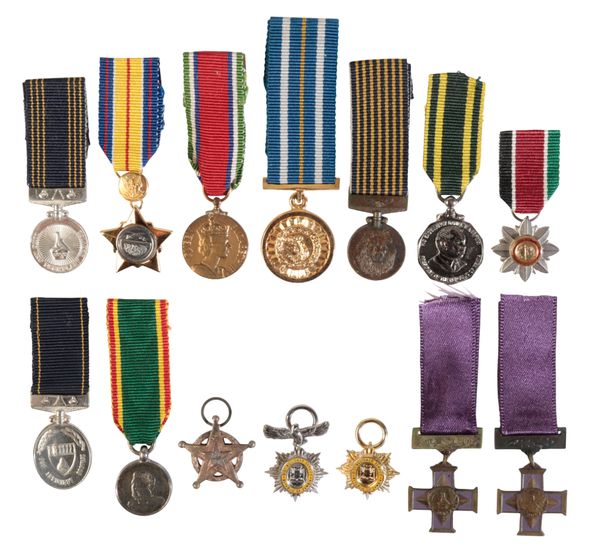 MIDDLE EAST AND AFRICA.  A COLLECTION OF MINIATURE ORDERS AND MEDALS