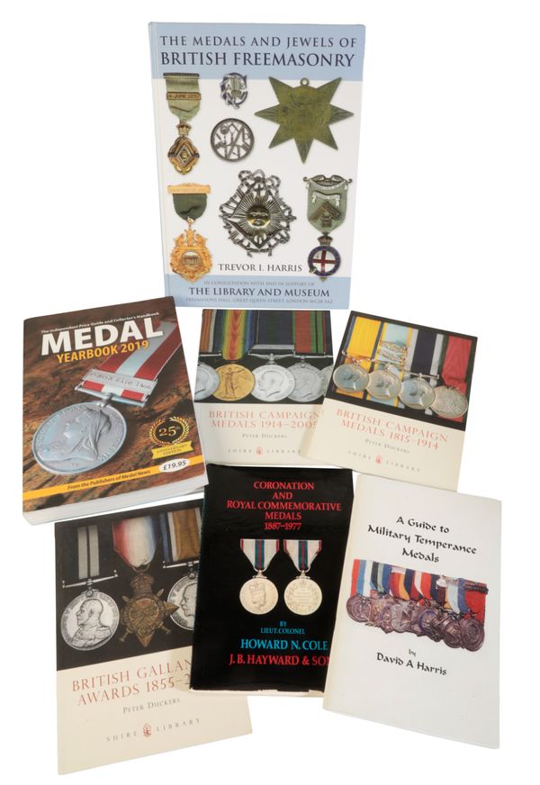 REFERENCE WORKS ON BRITISH FREEMASONRY MEDALS AND JEWELS, MILITARY TEMPERANCE MEDALS AND GALLANTRY AND CAMPAIGN MEDALS