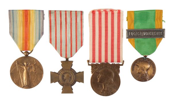 FRANCE. A SELECTION OF GREAT WAR MEDALS