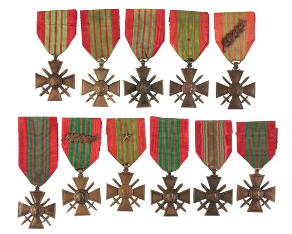 FRANCE: A COLLECTION OF SECOND WORLD WAR CROIX DE GUERRE