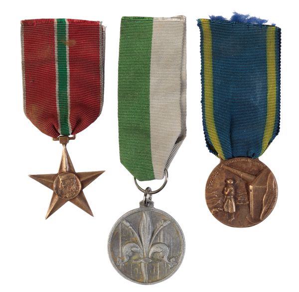 ITALY, KINGDOM. THREE SECOND WORLD WAR MEDALS