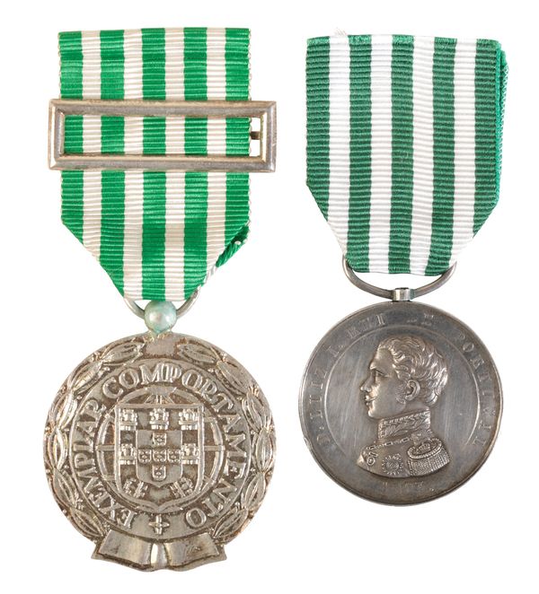 PORTUGAL. TWO MILITARY MEDALS FOR EXEMPLARY CONDUCT