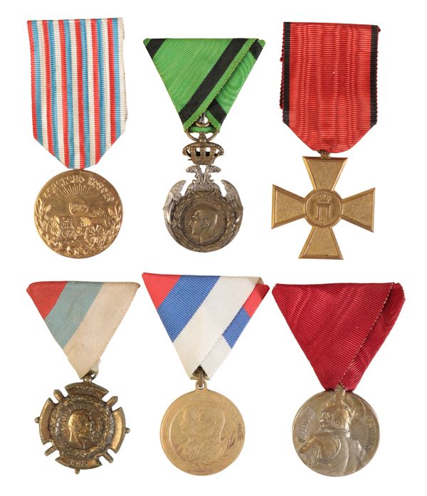 SERBIA. SIX MEDALS, 1904-1918