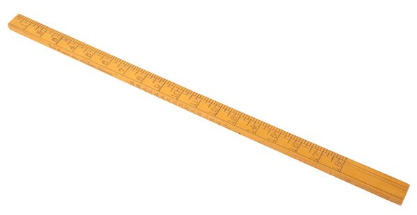 A MILITARY BOOT SIZE RULER