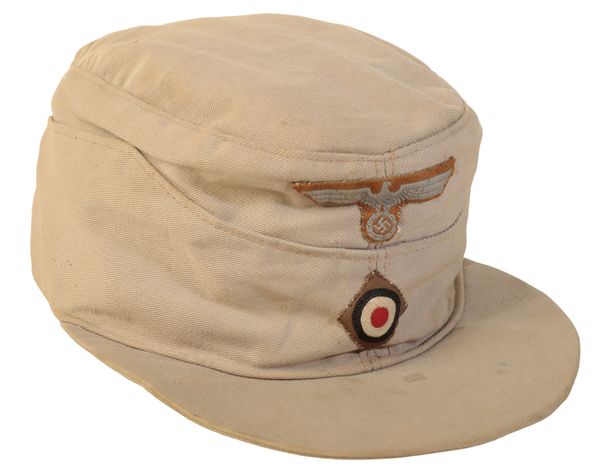 A WWII GERMAN AFRIKA KORPS FIELD CAP