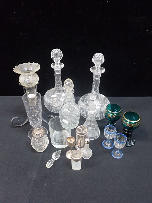 A COLLECTION OF DOMESTIC GLASS