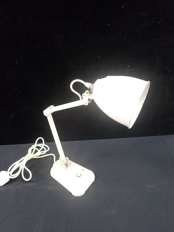 A METAL DESK LAMP