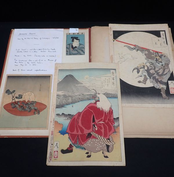 FOUR JAPANESE PRINTS: MOUSE, BY EISHI