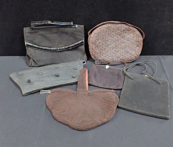 SIX VINTAGE HANDBAGS