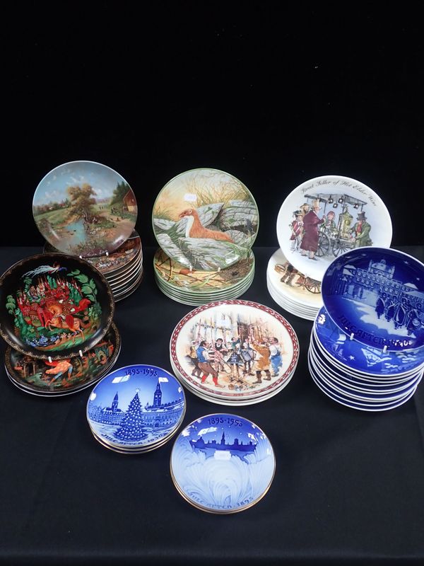 A COLLECTION OF BING AND GRONDAHL CHRISTMAS PLATES