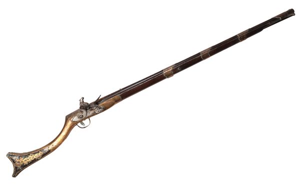 A FLINTLOCK MUSKET