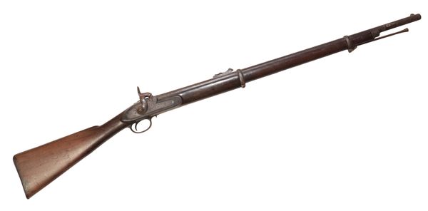 AN ENFIELD 14 BORE TWO-BAND MILITARY PERCUSSION CAVALRY CARBINE