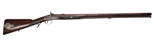 A CONTINENTAL SINGLE BARREL PERCUSSION GUN