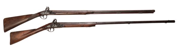 A CONTINENTAL SINGLE BARREL FLINTLOCK SPORTING GUN