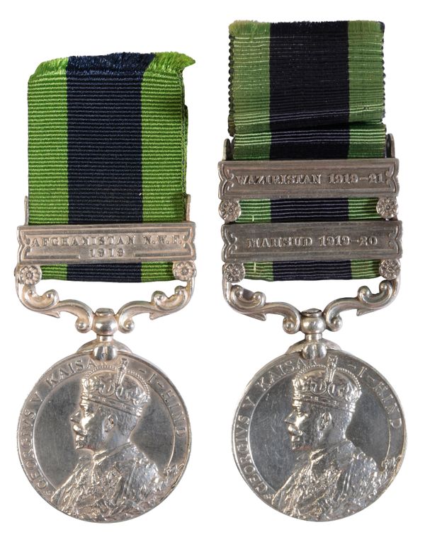 TWO INDIAN GENERAL SERVICE MEDALS